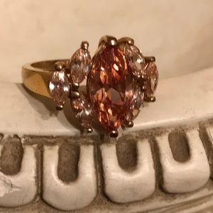 Topaz Costume Ring Sz 7-8